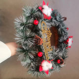 NNEOBA Artificial Christmas Wreath Pine Needle Wall Decoration