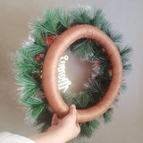 NNEOBA Artificial Christmas Wreath Pine Needle Wall Decoration