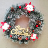 NNEOBA Artificial Christmas Wreath Pine Needle Wall Decoration