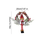 NNEOBA Christmas Wreath with Snowman Berry Garland
