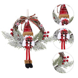 NNEOBA Christmas Wreath with Snowman Berry Garland
