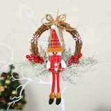 NNEOBA Christmas Wreath with Snowman Berry Garland