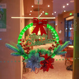 NNEOBA Christmas Wreath with LED Lights for Front Door
