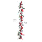 NNEOBA Christmas Wreath Red Berry Rattan