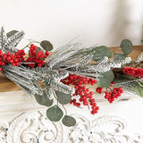 NNEOBA Christmas Wreath Red Berry Rattan