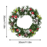 NNEOBA Christmas Wreath for Front Door Seasonal Decor