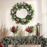NNEOBA Christmas Wreath for Front Door Seasonal Decor