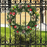 NNEOBA Christmas Wreath for Front Door Seasonal Decor