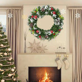 NNEOBA Christmas Wreath for Front Door Seasonal Decor