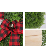 NNEOBA Christmas Reindeer Wreath Door Hanging Pine Spruce Decor