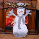 NNEOBA Foldable Christmas Snowman Plush Doll Decoration