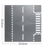 NNEOBA City Road Baseplate Block for Kids DIY Building