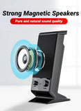 NNEOBA Compact USB Laptop Speakers with Volume Control (Black)