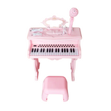 NNETM Pink Electronic Piano for Kids with Microphone