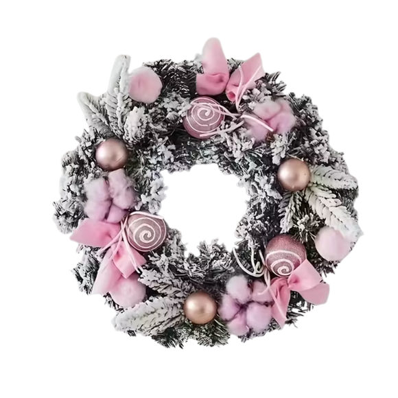 NNETM Christmas Snowflake Wreath Holiday Decoration