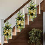 NNEOBA Cordless Christmas Stairway Swag Trim Wreath
