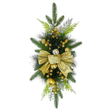 NNEOBA Cordless Christmas Stairway Swag Trim Wreath