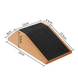 NNETM Cork Squat Wedge Yoga Block Trainer for Pilates (Brown)