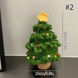 NNEOBA Crochet Christmas Tree Knitted Desktop Ornament