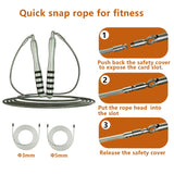 NNEOBA Speed Jumping Rope - Durable Steel Wire for Home Gym
