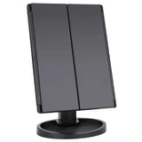 NNETM LED Lights 2X 3X Magnification Lighted Makeup Mirror,  Touch Control, Trifold Makeup Mirror, Rechargeable and dimmable light