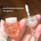 NNETM Natural Honey Moisturizing Lipstick, Honey/Peach Lip Balm Lip Gloss, Hydrating And Moisturizing, Long-lasting Lip Bigger, Fade The Lip Line, Prevention Dry And Crack