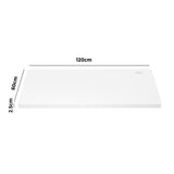 NNEED Standing Desk Board with Drilled Hole White 120x60cm