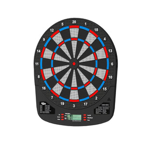 NNEDSZ 13.5" Dartboard Dart Board with Soft Tip Darts Electronic Scorer 32 Games