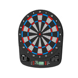 NNEDSZ 13.5" Dartboard Dart Board with Soft Tip Darts Electronic Scorer 32 Games