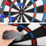 NNEDSZ 13.5" Dartboard Dart Board with Soft Tip Darts Electronic Scorer 32 Games