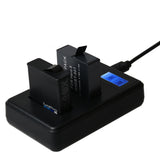 Lcd Screen Dual Batteries Charger For Gopro Hero5 With Displayed Capacity-1915197408371937286