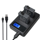 Lcd Screen Dual Batteries Charger For Gopro Hero5 With Displayed Capacity-1915197408371937287