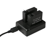 Usb Dual Battery Charger For Xiaomi Xiaoyi Ii 4K Camera-1915198226017947648
