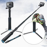 Foldable Tripod Selfie Stick For Action Cameras - 23.5-81Cm Length-1915197152213209088