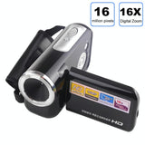 16Mp 16X Digital Video Camera With 2.0 Lcd Screen 1280X720P Hd 16X Zoom - Black-1915196766203023360