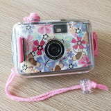 Retro Film Camera For Kids - Waterproof 5M - Flowers Pattern-1915198384457781248