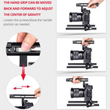 Sony A7 Camera Cage Stabilizer For Video - Black-1915196778731409411