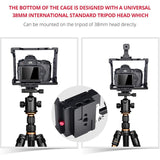 Video Camera Cage Stabilizer - Black Handle-1915196502276444166