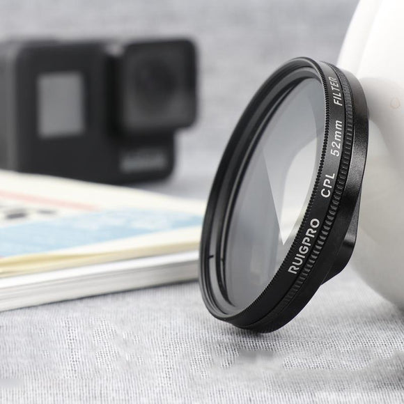 52Mm Professional Filter Set For Gopro Hero 7 / 6 / 5 With Adapter And Lens Cap-1915196990237577217