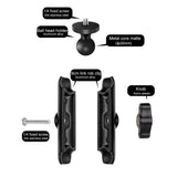 Motorcycle Rearview Mirror Mount For Action Cameras - 9Cm Rod 20Mm Ball Head Tripod Adapter-1915196706828455938