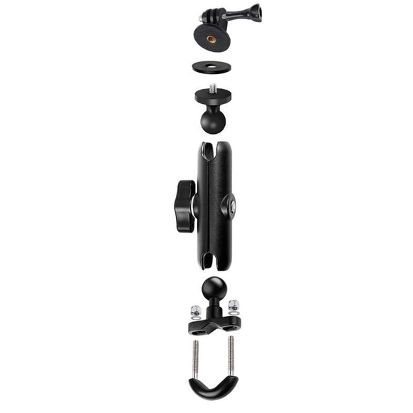 Motorcycle Handlebar Mount For Gopro With Tripod Adapter - 9Cm Rod And Screw-1915196723039440897