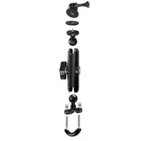 Motorcycle Handlebar Mount For Gopro With Tripod Adapter - 9Cm Rod And Screw-1915196723039440897