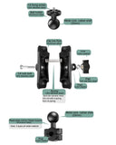 Universal Motorcycle Rearview Mirror Mount For Action Cameras - 25Mm Ball Head-1915196785333243906