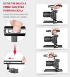 Video Camera Cage Stabilizer With Handle And Rail Rod For Nikon Z6 / Z7-1915196790118944771