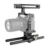Video Camera Cage Stabilizer With Handle And Rail Rod For Nikon Z6 / Z7-1915196790118944768