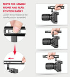 Video Camera Cage Stabilizer With Handle For Nikon Z6 / Z7 - Black-1915196486296145924