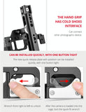 Video Camera Cage Stabilizer With Handle For Nikon Z6 / Z7 - Black-1915196486296145925