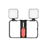 Vlogging Live Broadcast Smartphone Video Rig With Led Selfie Light And Stabilizer Handle-1915197699829927937
