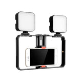 Vlogging Live Broadcast Smartphone Video Rig With Led Selfie Light And Stabilizer Handle-1915197699829927936