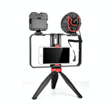 Vlogging Video Rig With Led Light Mic & Tripod-1915197461593460736
